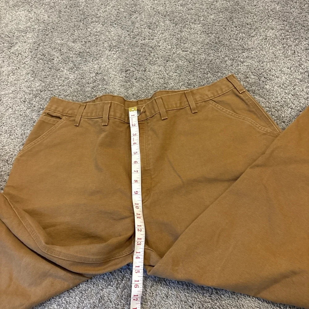 Carhartt B11 Carpenter Pants Duck Dungaree Loose Fit Pants Brown Tan 44x30